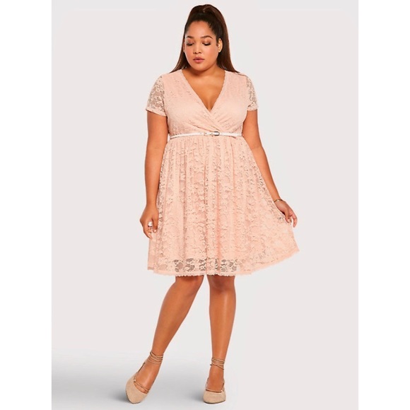 torrid blush pink dress